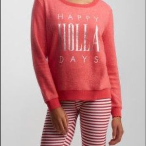 Happy Holla Days Red Sweatshirt